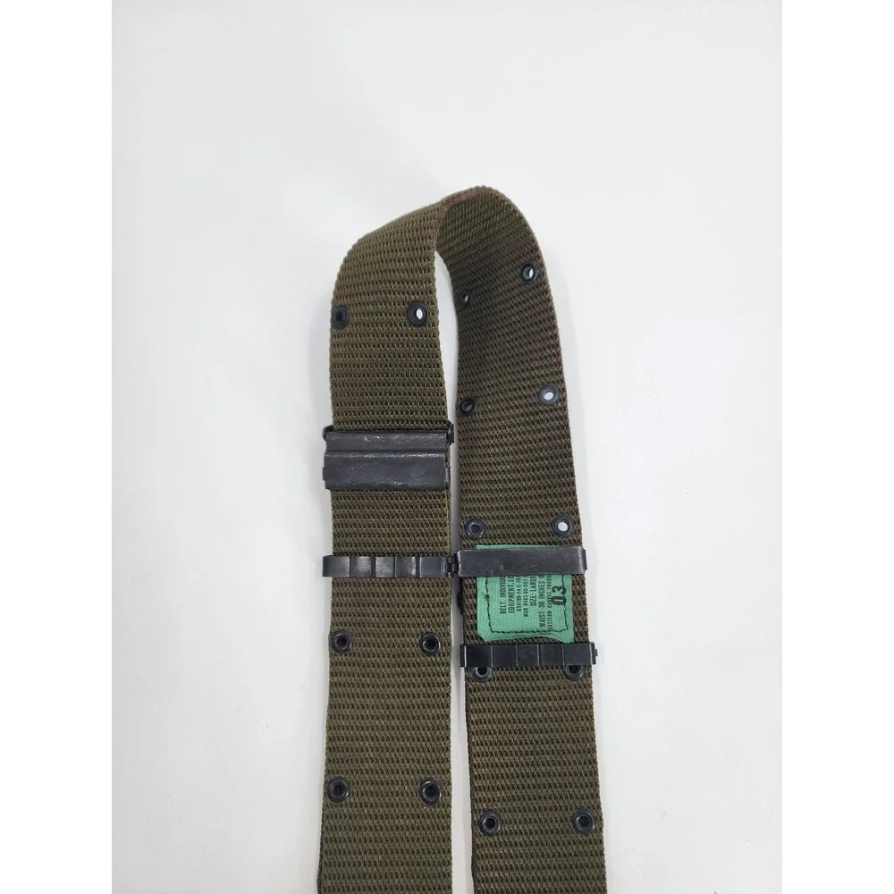 US Military LC-1 Individual Equipment Belt Olive Drab Large Eastern Canvas 1974